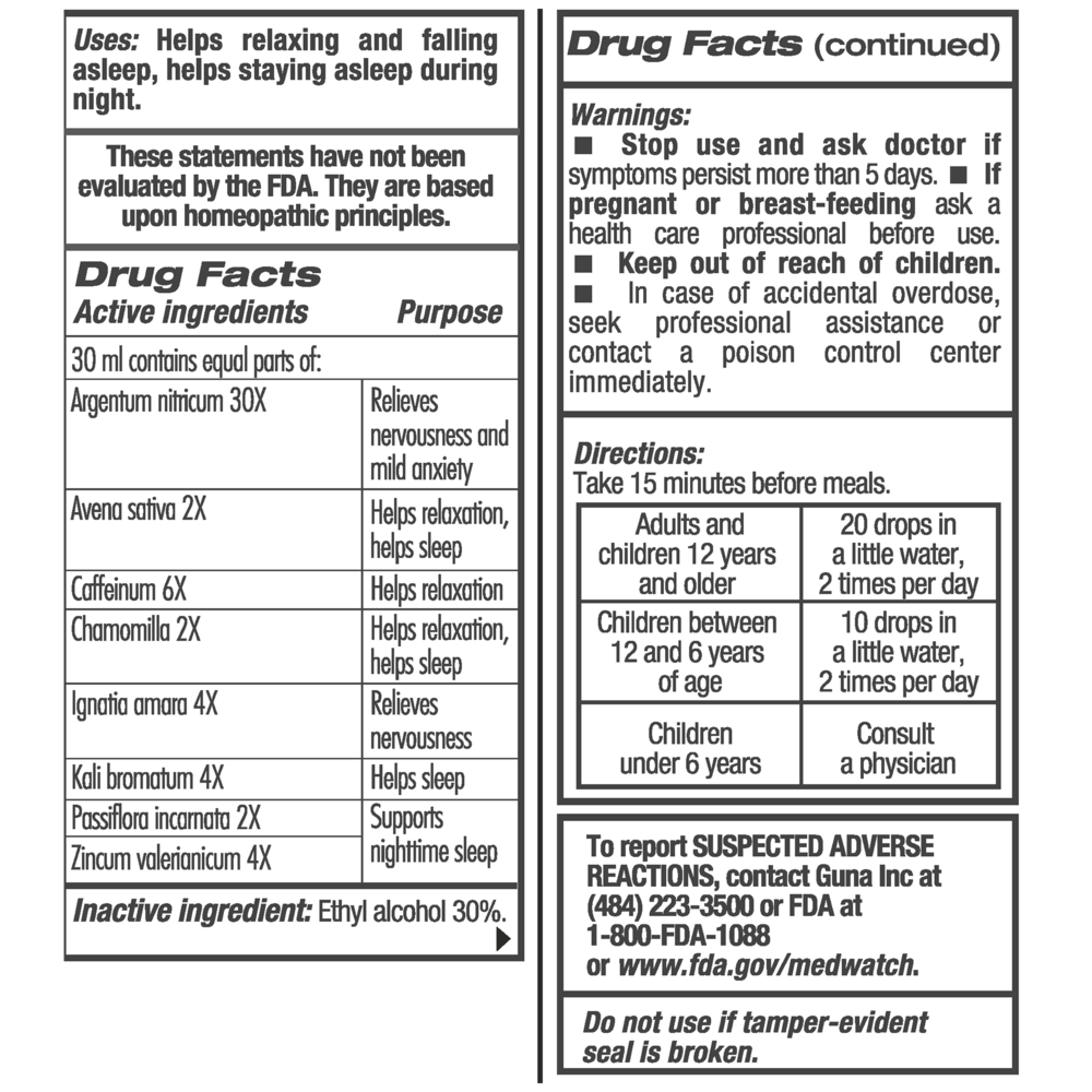 Product image for GUNA Sleep Support.