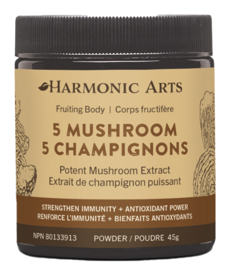 5 Mushroom Concentrated Powder (45 Grams) Product image for 5 Mushroom Concentrated Powder (45 Grams).