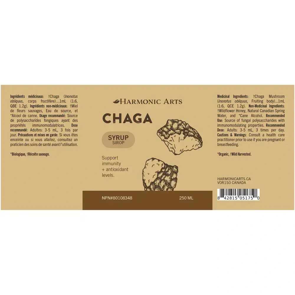 Product image for Chaga Concentrated Mushroom Powder.