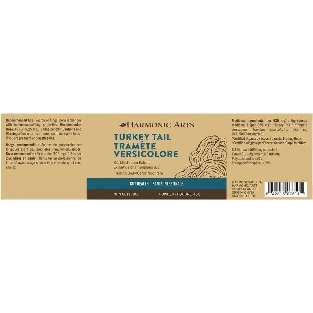 Product image for Turkey Tail Concentrated Mushroom Powder.
