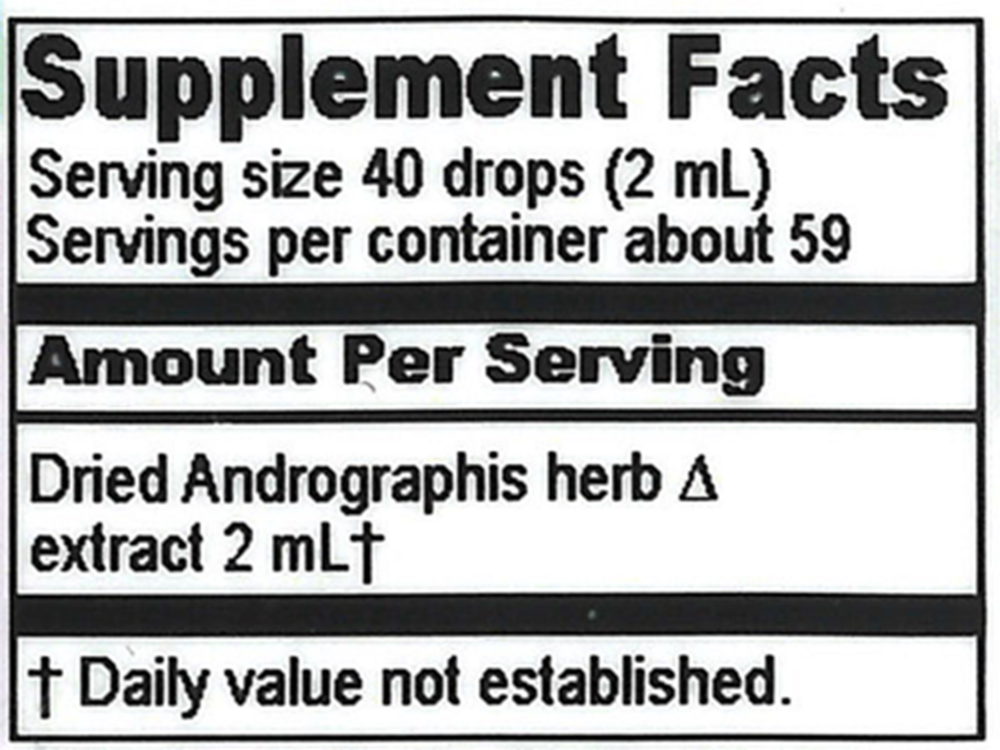 Product image for Andrographis extract.