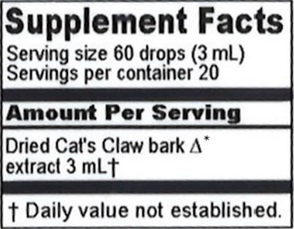 Product image for Cat's Claw Extract.