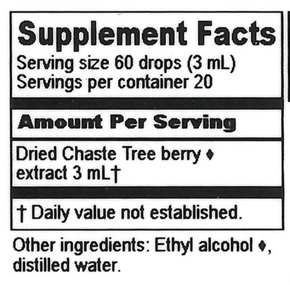 Product image for Chaste Tree Extract.