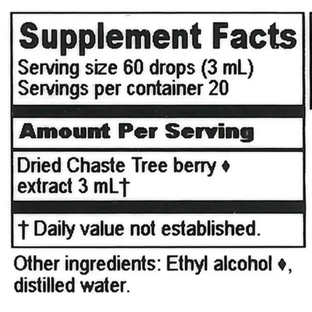 Product image for Chaste Tree Extract.