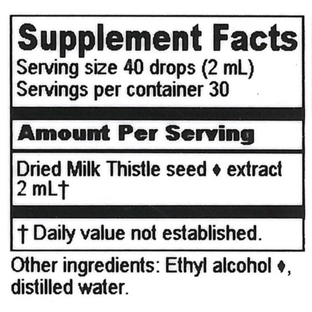 Product image for Milk Thistle Extract.