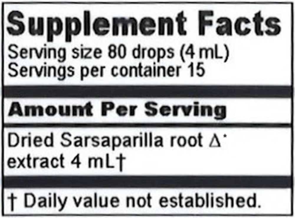 Product image for Sarsaparilla Extract.