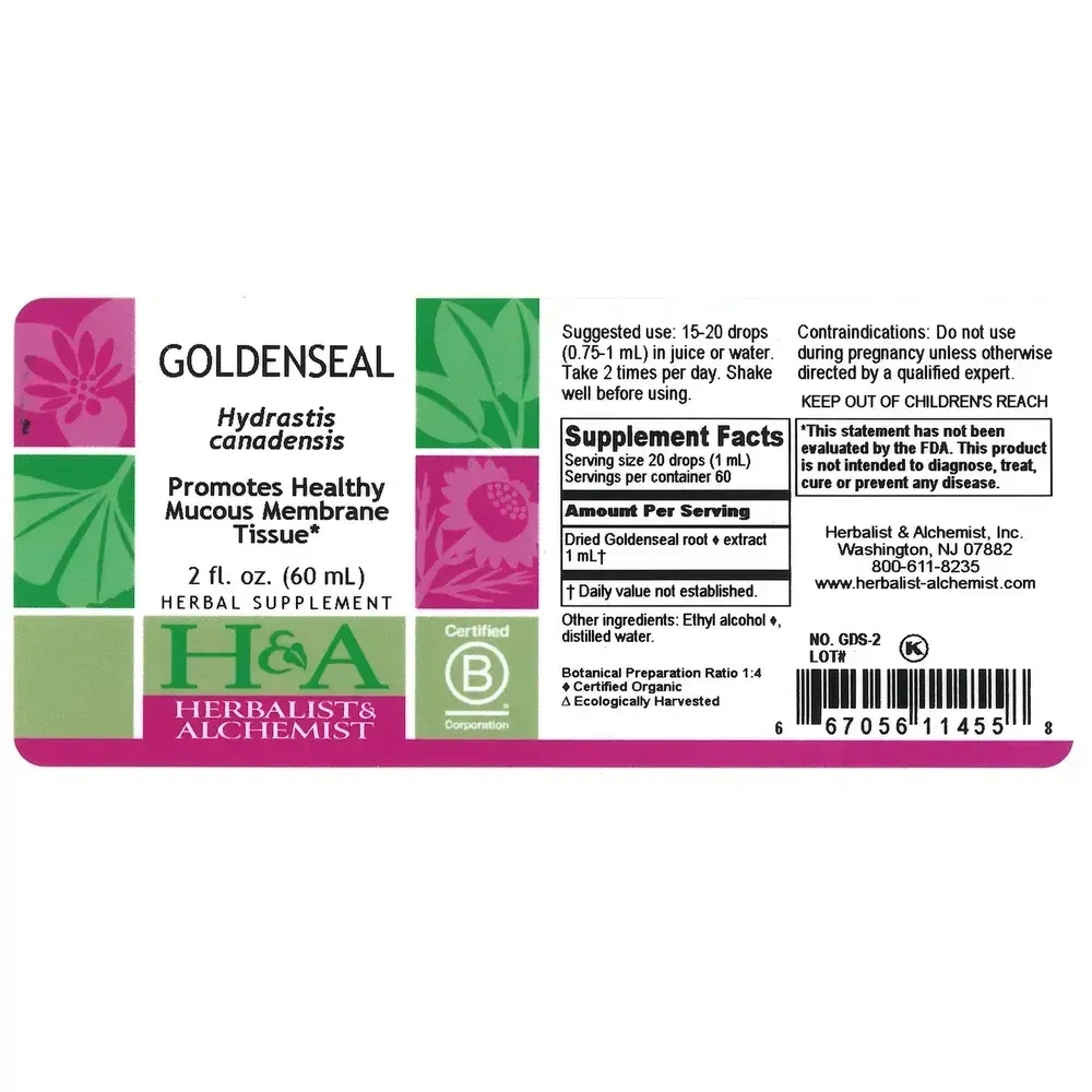 Product image for Goldenseal Extract.