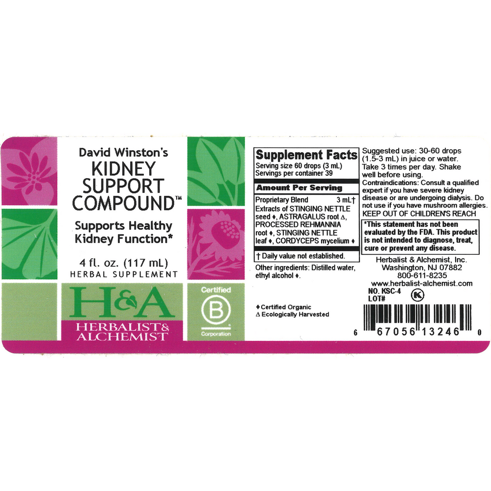 Product image for Kidney Support Compound.