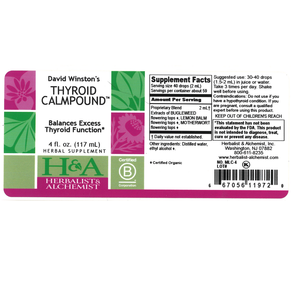 Product image for Thyroid Calmpound.