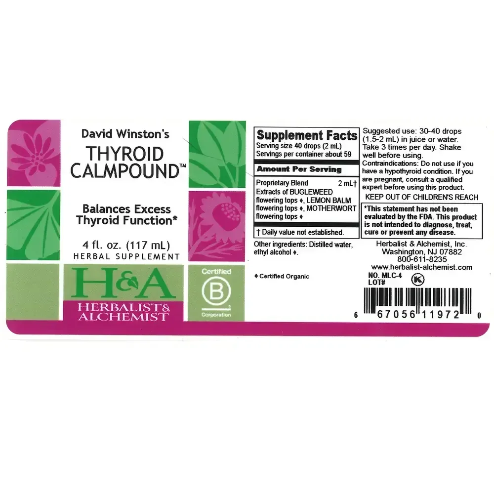 Product image for Thyroid Calmpound.