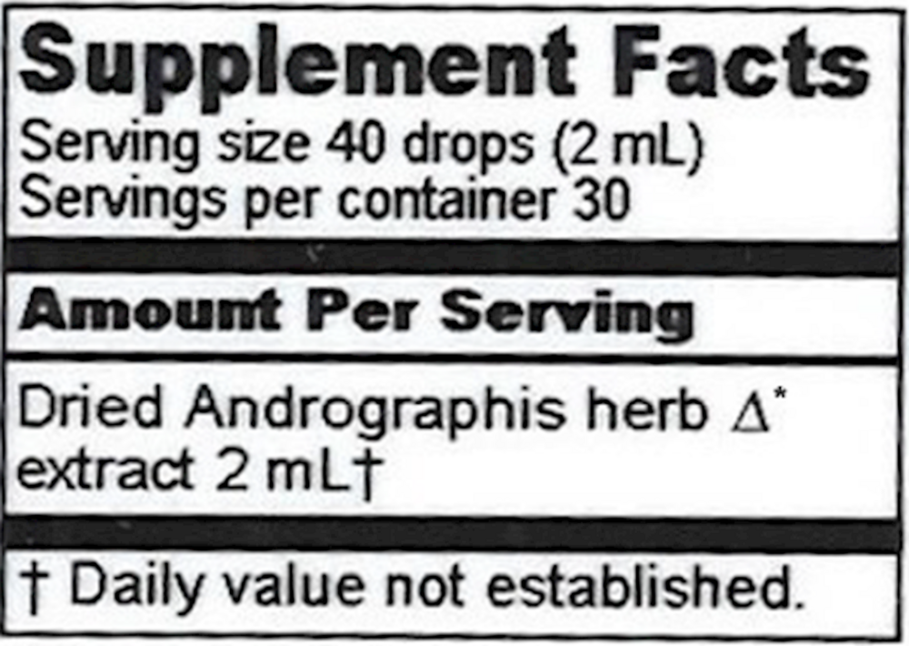 Product image for Andrographis extract.
