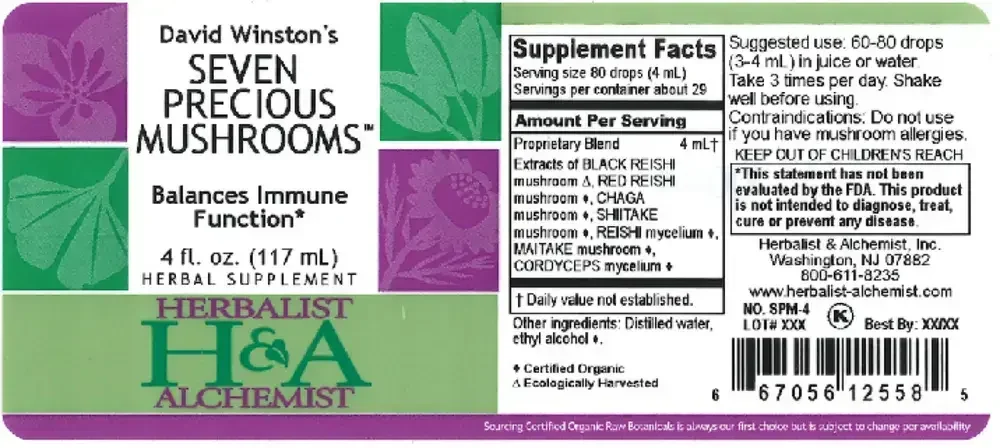 Product image for Seven Precious Mushrooms.