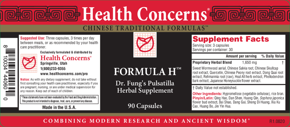 Product image for Formula H.