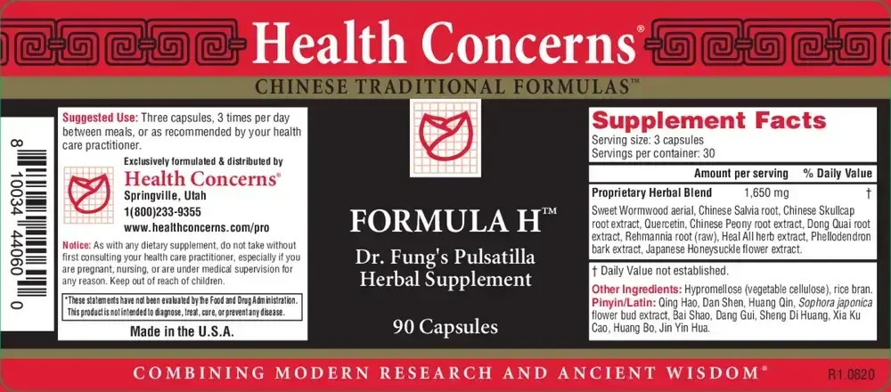 Product image for Formula H.