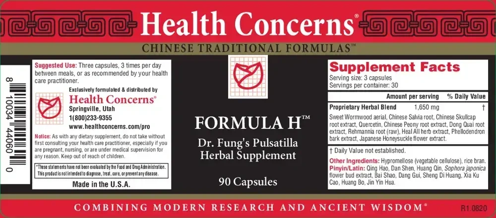 Product image for Formula H.