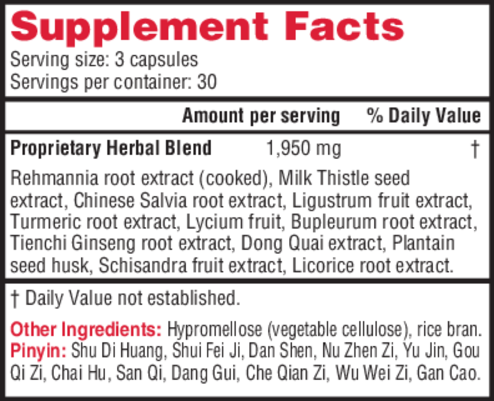 Product image for Rehmannia &amp; Milk Thistle (formerly Ecliptex).