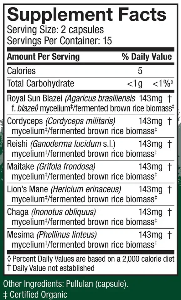 Product image for Stamets 7® Daily Immune Support.