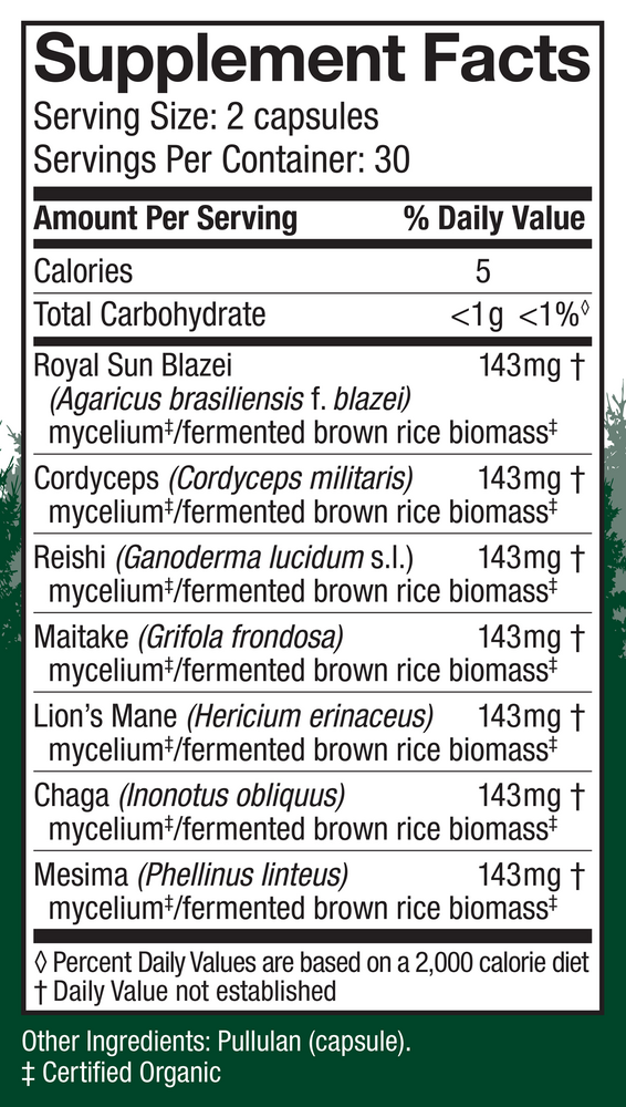 Product image for Stamets 7® Daily Immune Support.
