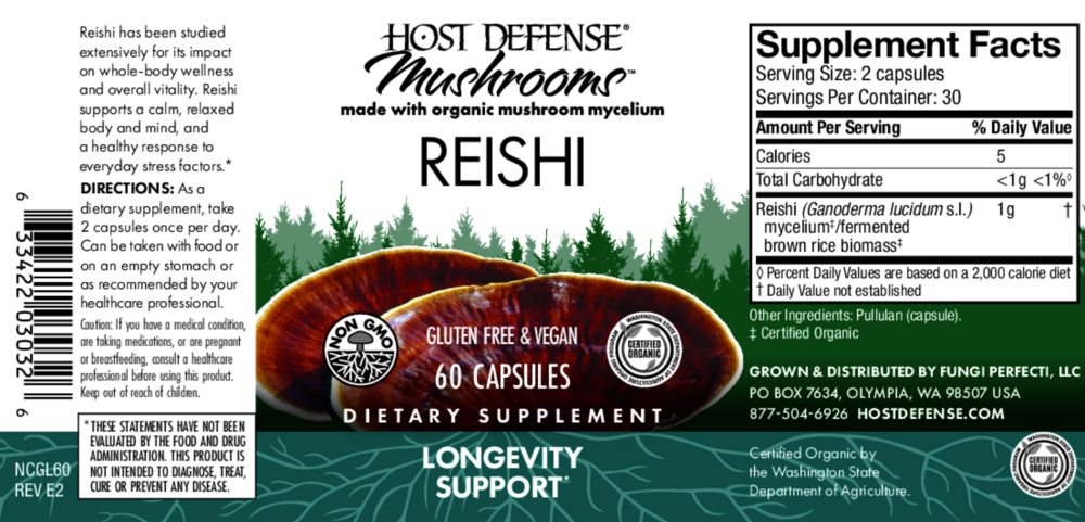 Product image for Reishi (Ganoderma lucidum).