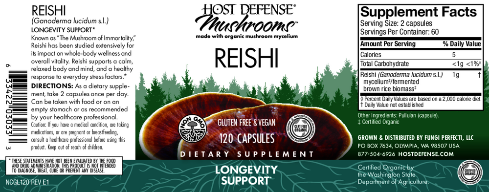 Product image for Reishi (Ganoderma lucidum).