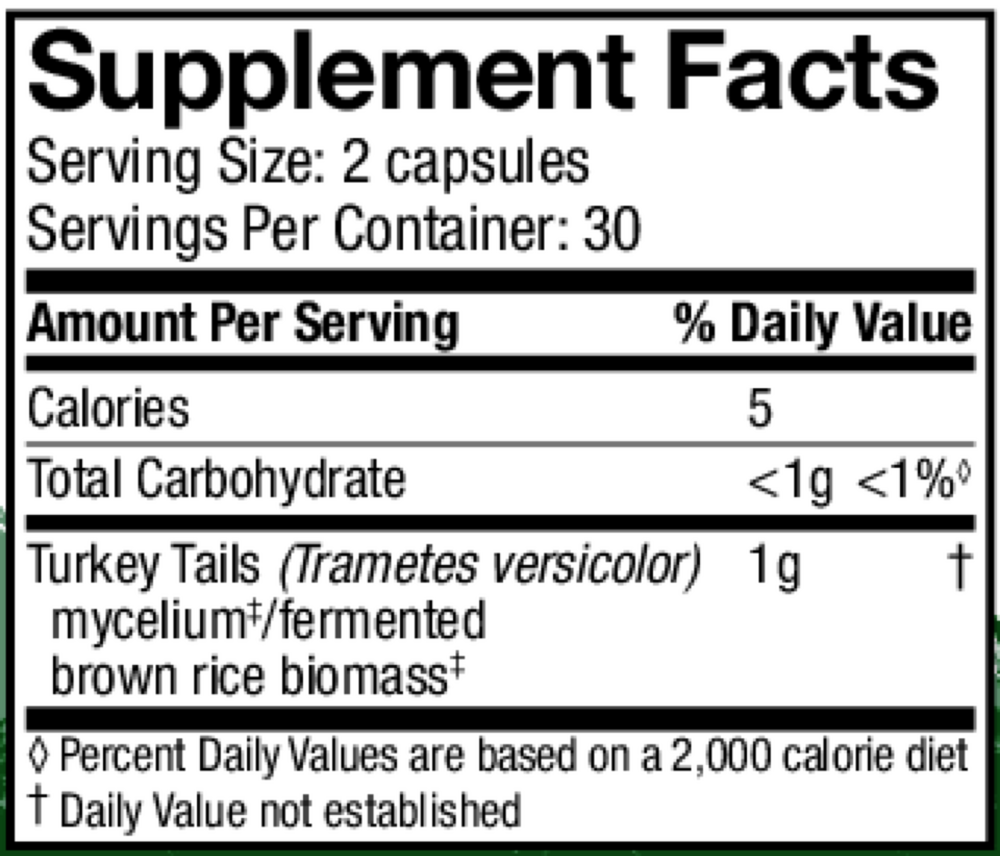 Product image for Turkey Tail Capsules.