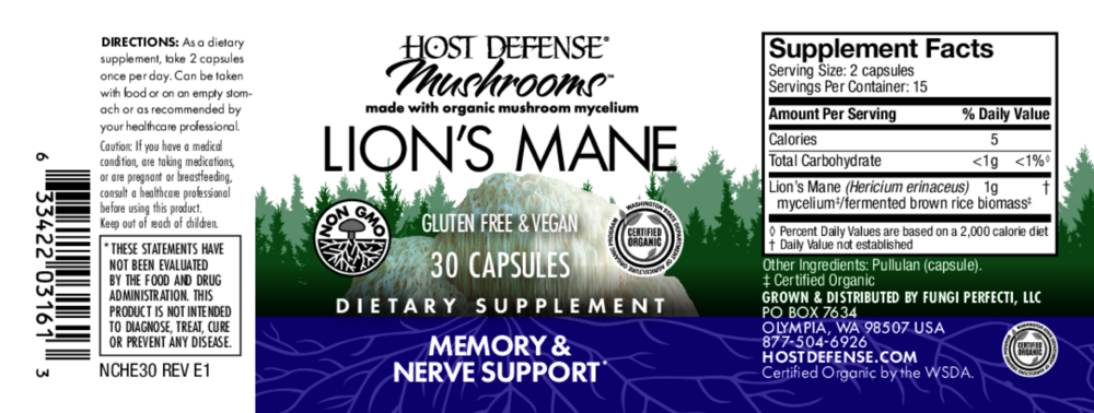 Product image for Lions Mane (Hericium erinaceus).