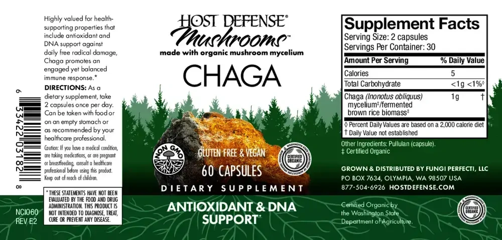 Product image for Chaga (Inonotus obliquus).