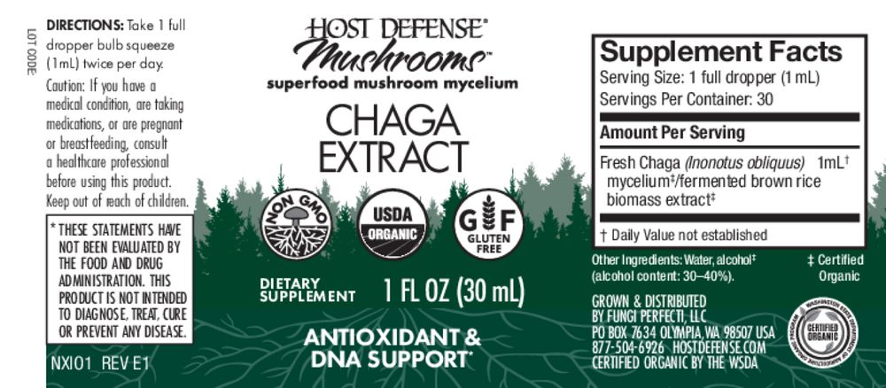 Product image for Chaga Extract (Inonotus obliquus).