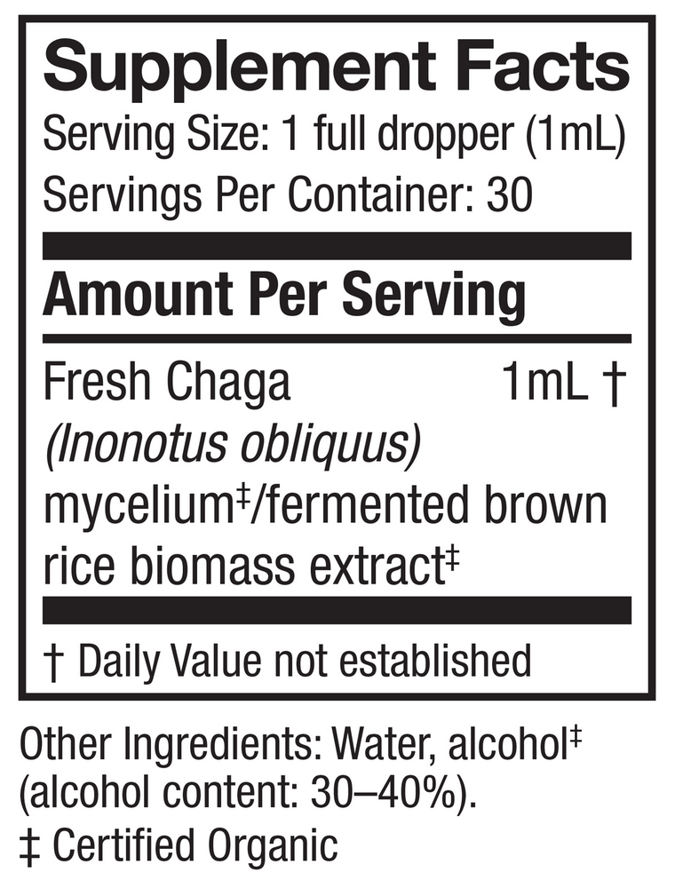 Product image for Chaga Extract (Inonotus obliquus).