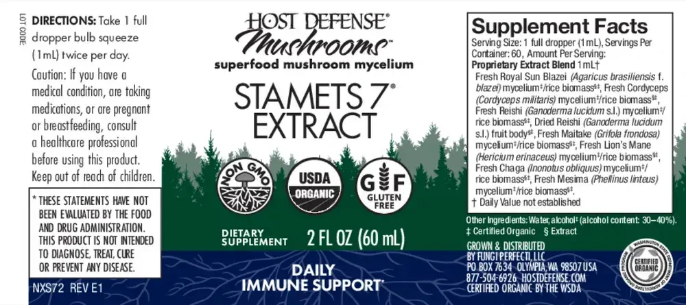 Product image for Stamets 7 Extract.