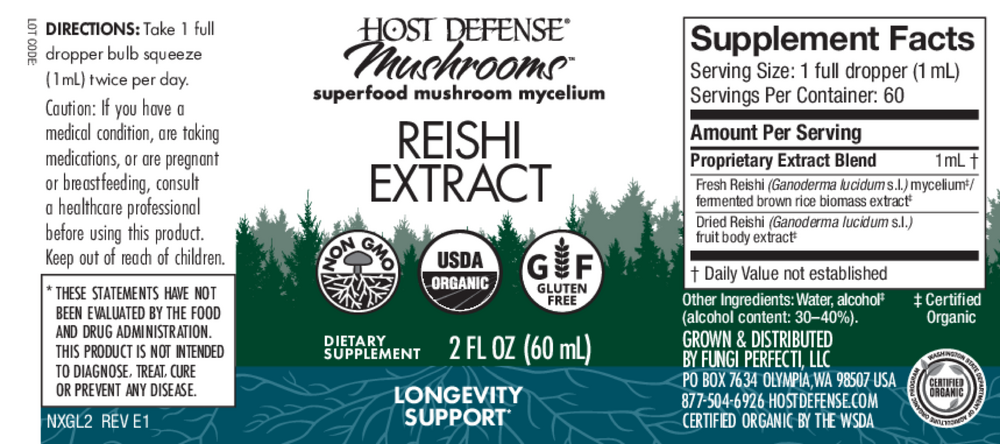 Product image for Reishi Extract- Longevity Support.