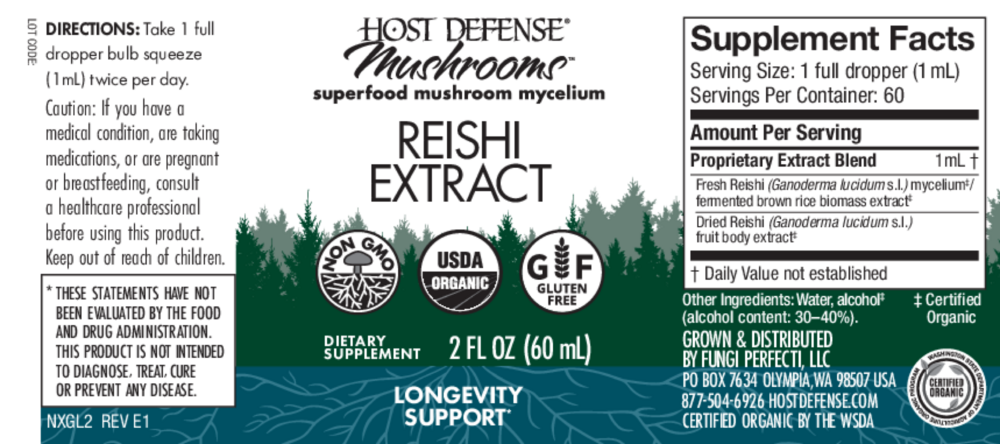 Product image for Reishi Extract- Longevity Support.