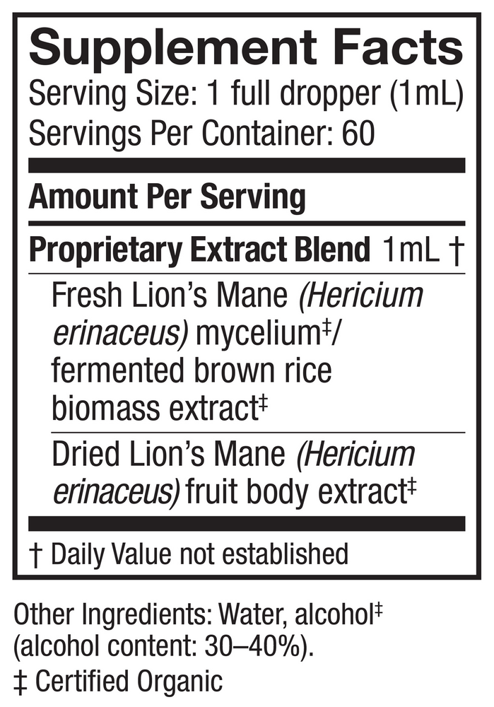 Product image for Lion's Mane Extract.