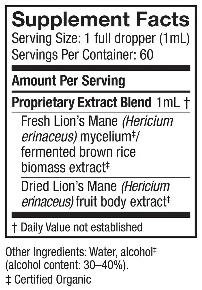 Product image for Lion's Mane Extract.