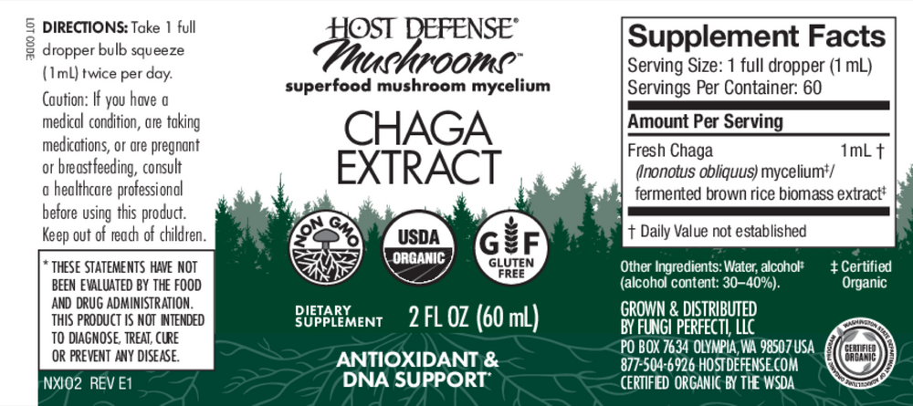 Product image for Chaga Extract (Inonotus obliquus).