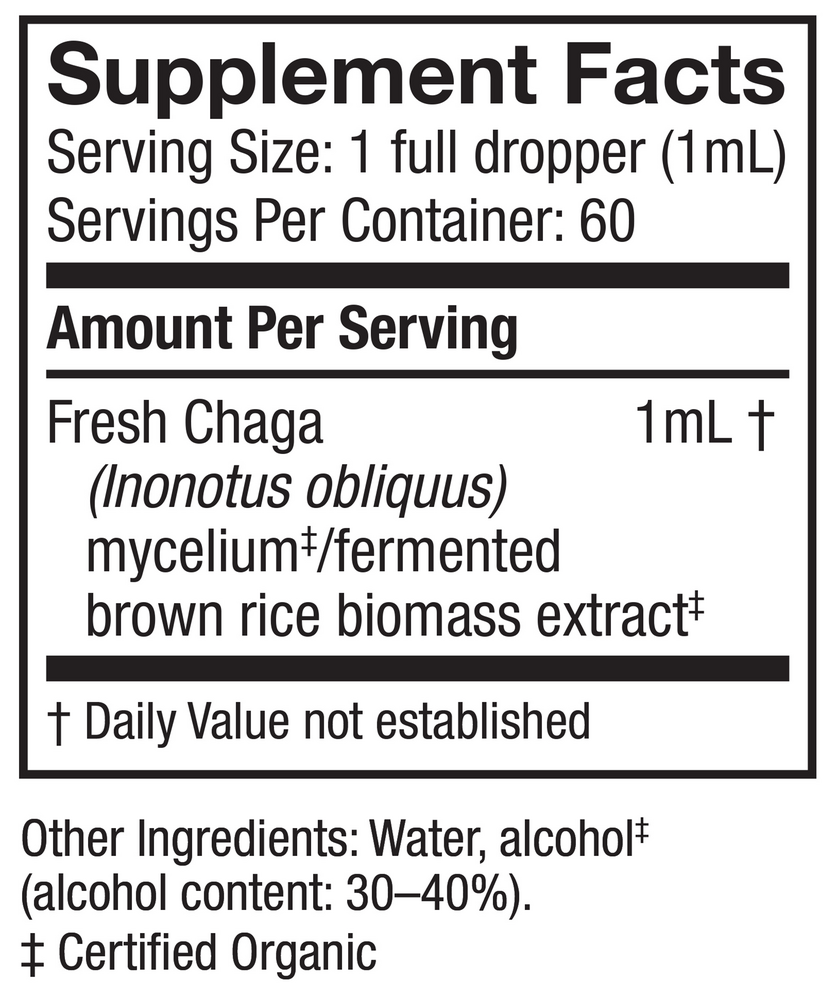 Product image for Chaga Extract (Inonotus obliquus).