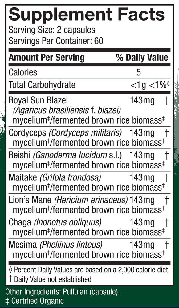 Product image for Stamets 7® Daily Immune Support.
