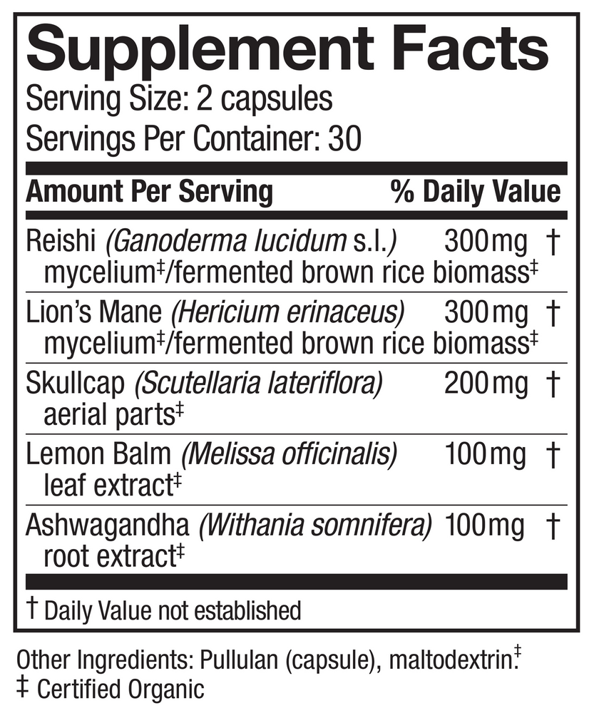 Product image for MycoBotanicals® Stress Decompress®* Capsules.