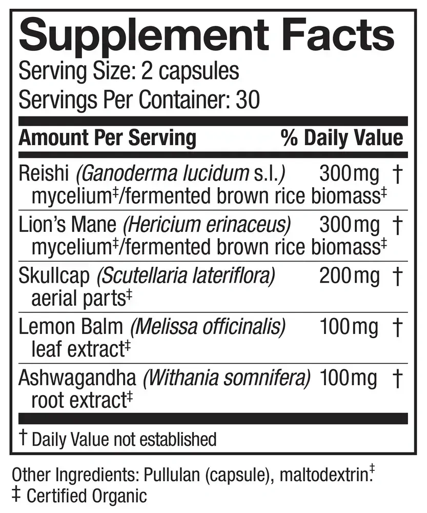 Product image for MycoBotanicals® Stress Decompress®* Capsules.