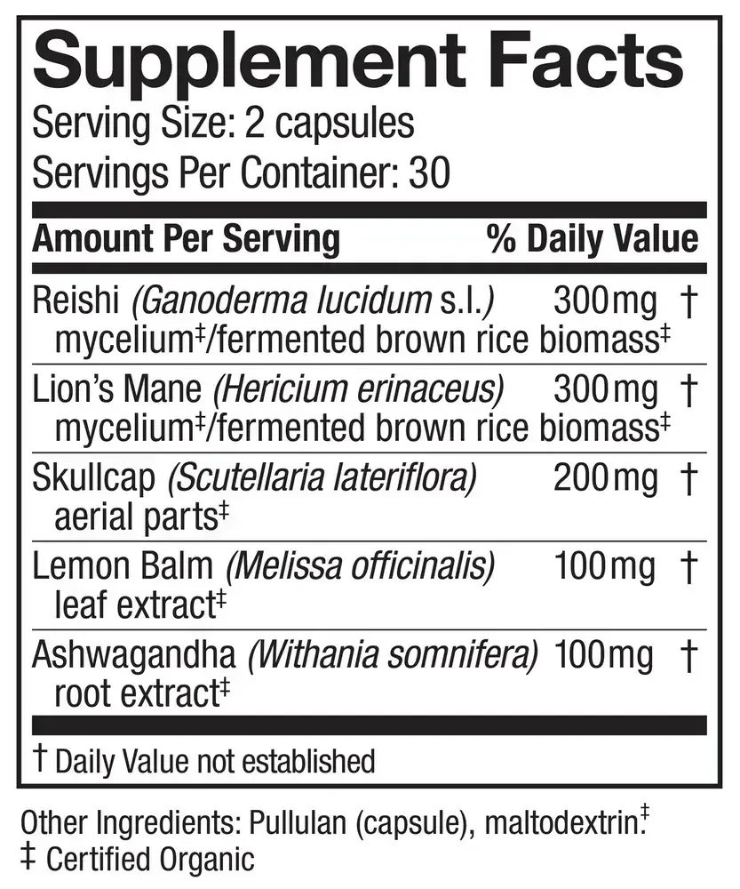 Product image for MycoBotanicals® Stress Decompress®* Capsules.