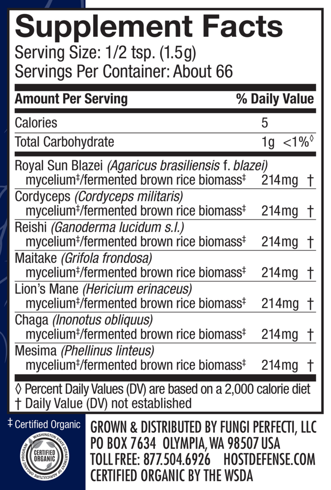 Product image for Organic Stamets 7 Powder.