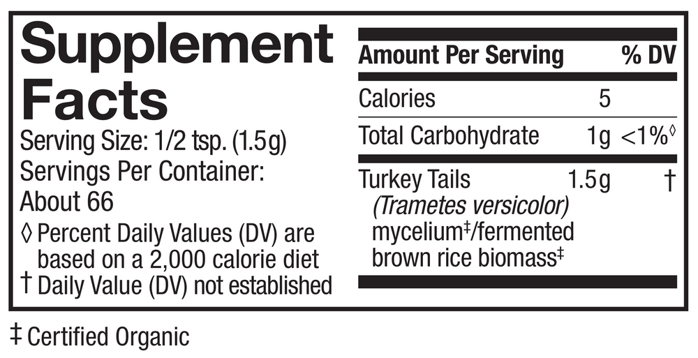 Product image for Organic Turkey Tail Powder.