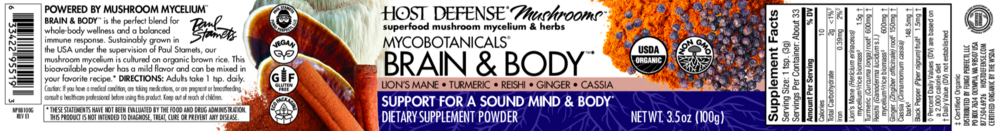 Product image for MycoBotanicals® Brain &amp; Body™ Powder.