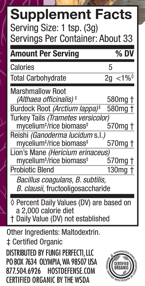 Product image for MycoBotanicals® Microbiome Powder.