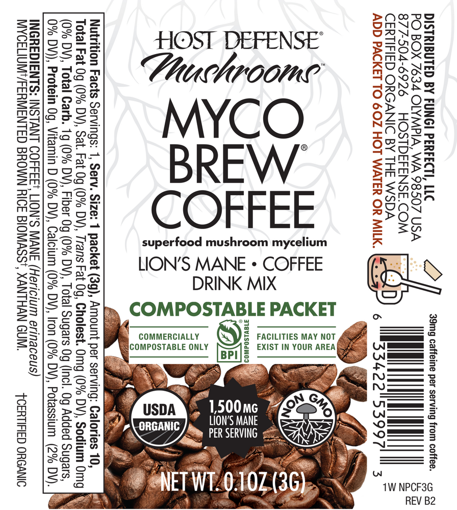 Product image for MycoBrew® Coffee Lion's Mane Coffee Drink Mix.