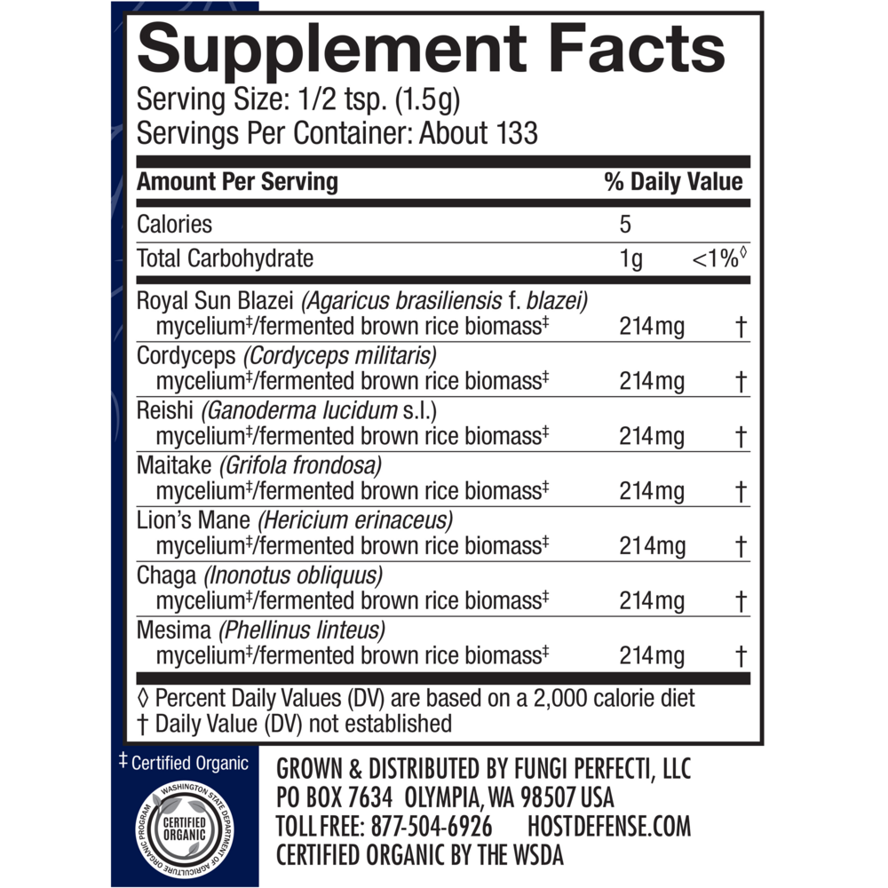 Product image for Organic Stamets 7 Powder.