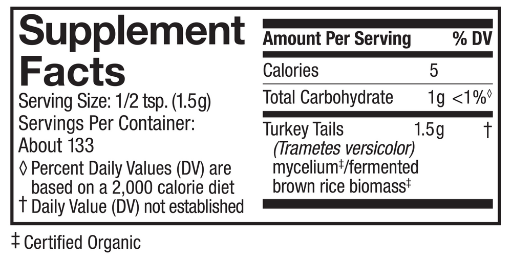 Product image for Organic Turkey Tail Powder.