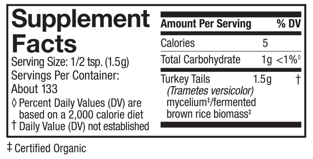 Product image for Organic Turkey Tail Powder.