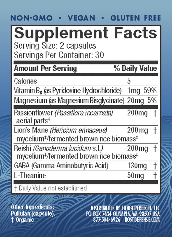 Product image for Host Defense Mushrooms MycoBenefits Sleep Capsules.