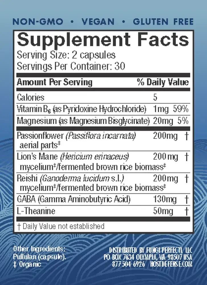 Product image for Host Defense Mushrooms MycoBenefits Sleep Capsules.